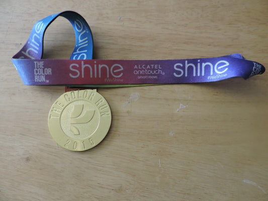 HE COLOR RUN 2015   2.5 INCHES " ALCATEL ONE TOUCH /SHINE RIBBON"