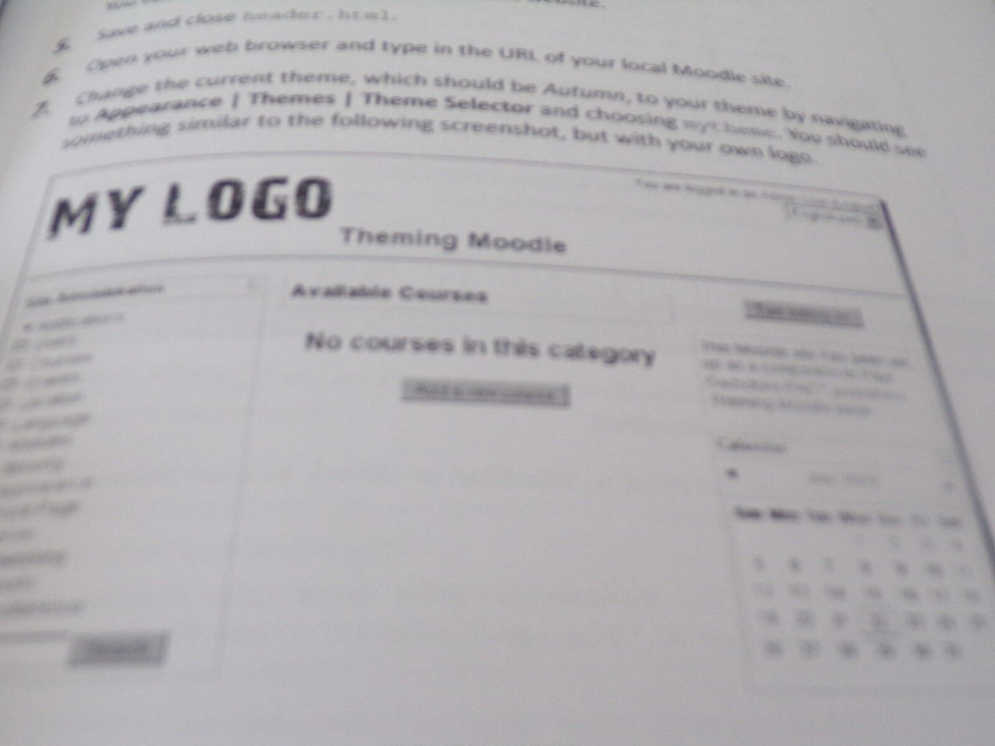 Moodle 1.9 Theme Design Book (HTML, CSS)