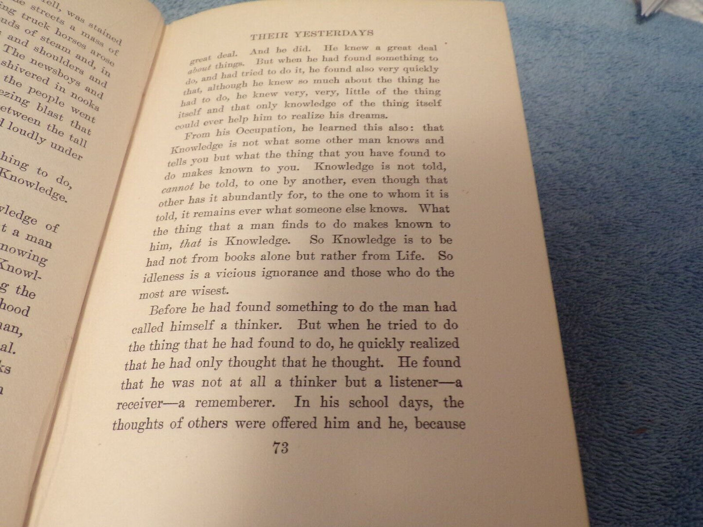 Vintage 1912 Edition of: Their Yesterdays by Harold Bell Wright