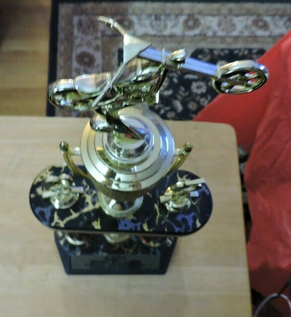 LADY 2ND PLACE BIKE RIDING TROPHY  2015  21X8X4.25 INCHES
