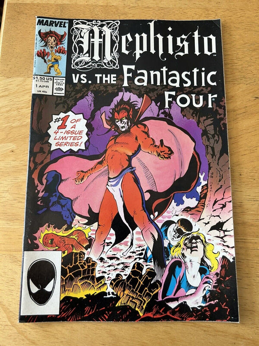 Marvel Comics:  Mephisto Vs. The Fantastic Four Issue #1, April 1987