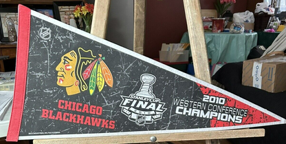 Vintage 2010 CHICAGO BLACKHAWKS 2010 Western Conference Champs Banner