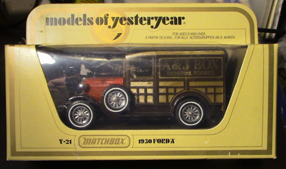 Matchbook Models of Yesterday 1930 Model A Ford (Y21) A & J Box General Stores