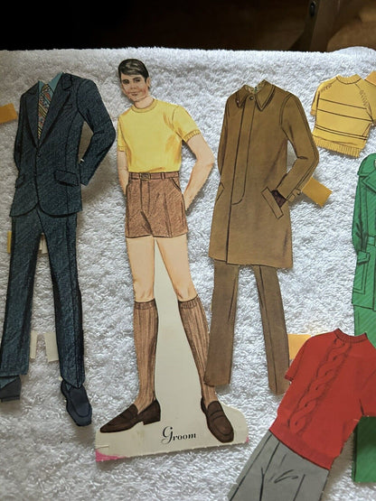 WHITMAN BRIDE AND GROOM PAPER DOLLS 1970