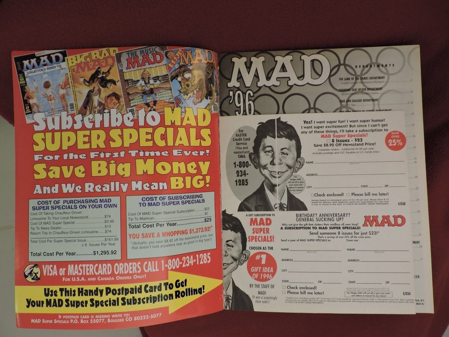 MAD SUPER SPECIAL #115 1996 SEPT PRESIDENTS,POLITICIANS & OTHER PINHEADS