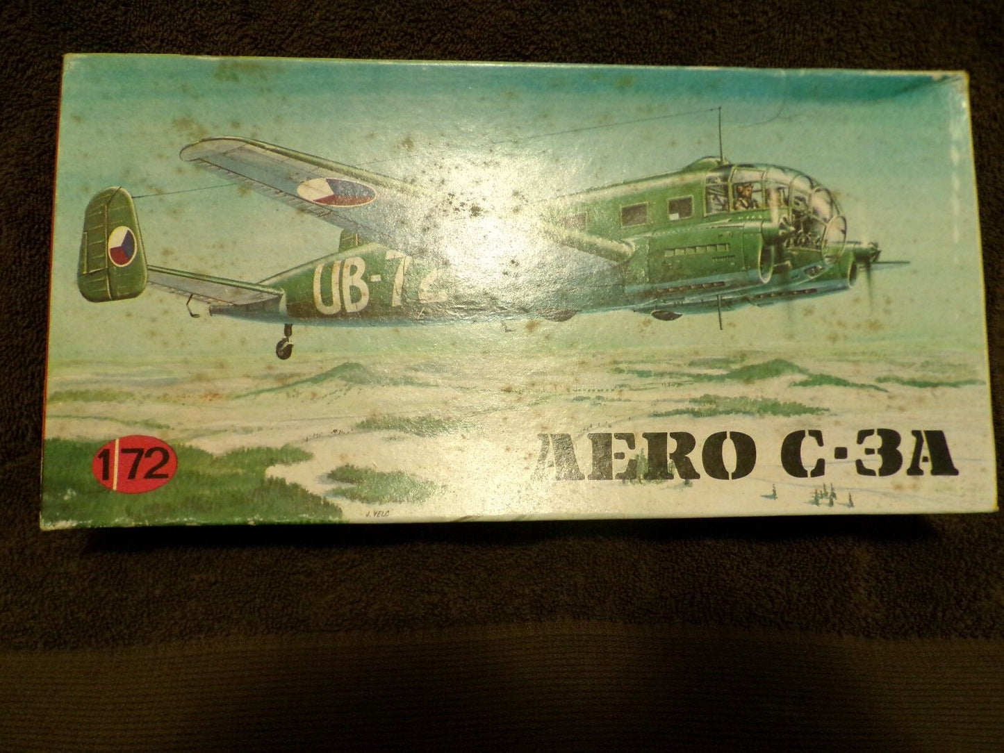 Vintage 1970 KP Model WWII AERO C-3A Bomber Plane Kit made in Czechosiovakia+