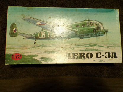 Vintage 1970 KP Model WWII AERO C-3A Bomber Plane Kit made in Czechosiovakia+