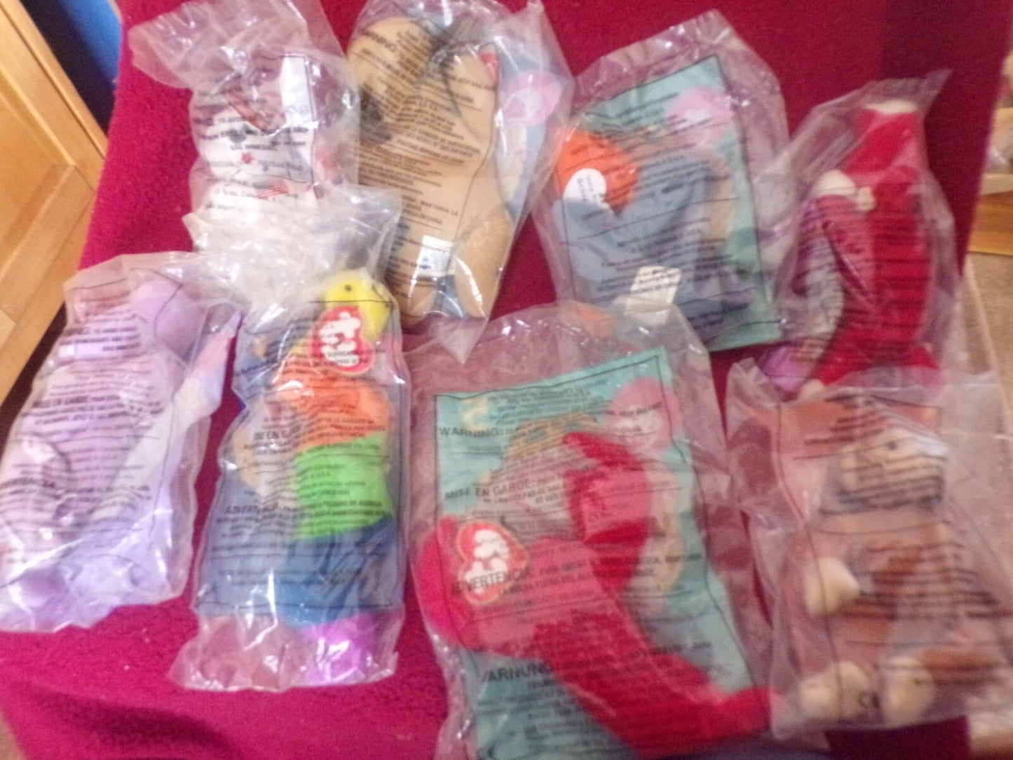Lot (10 differrent animals) of McDonald's Collectable Ty Toy Animals.