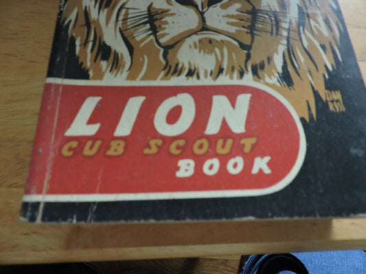 LION CUB SCOUT BOOK--1948 PRINTING