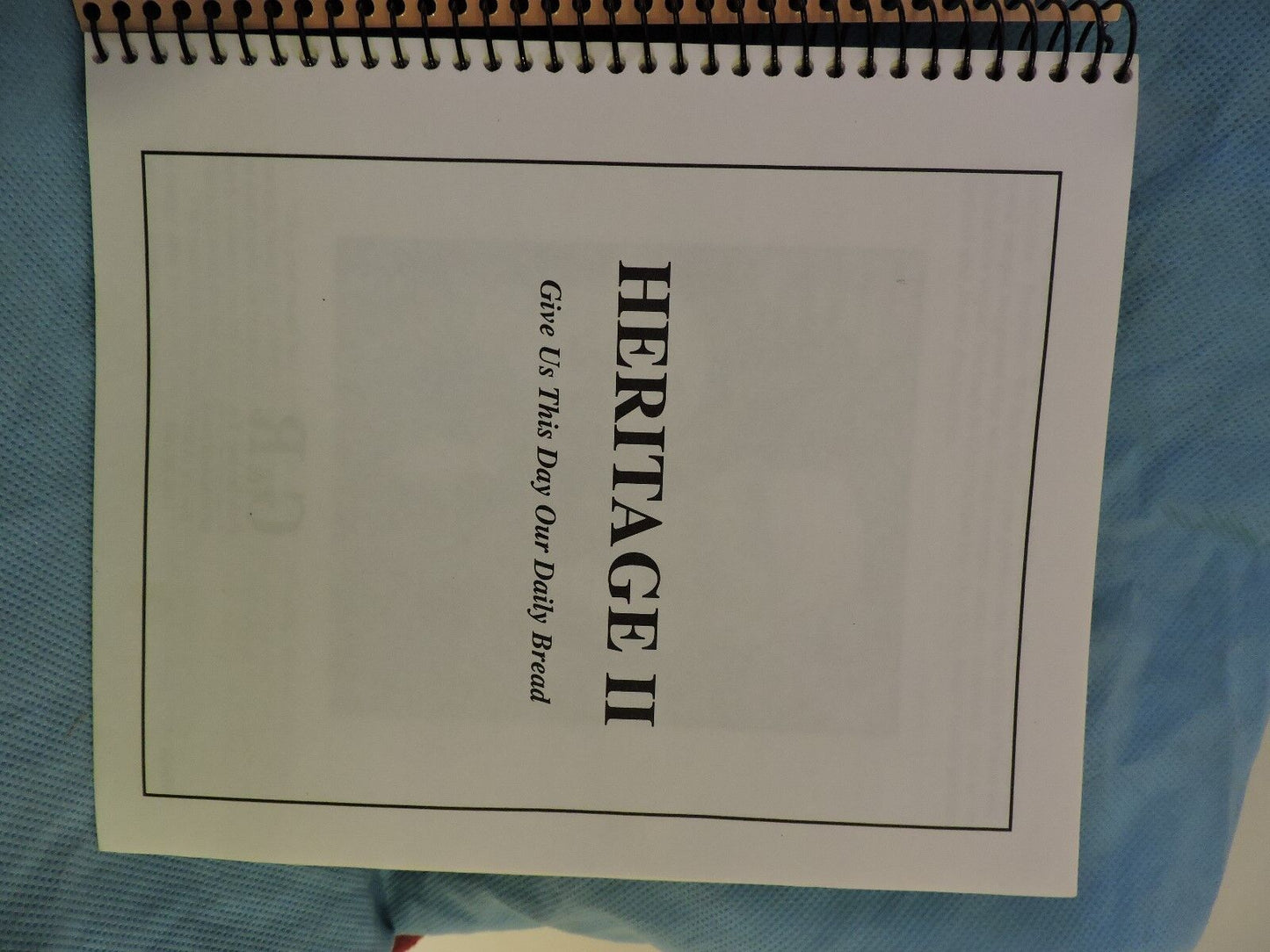 Heritage II Cookbook Spiral Bound