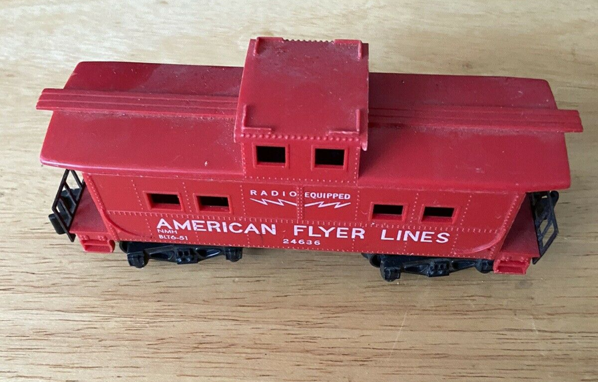American Flyer Model Railroad Caboose-"American Flyer Lines." Caboose
