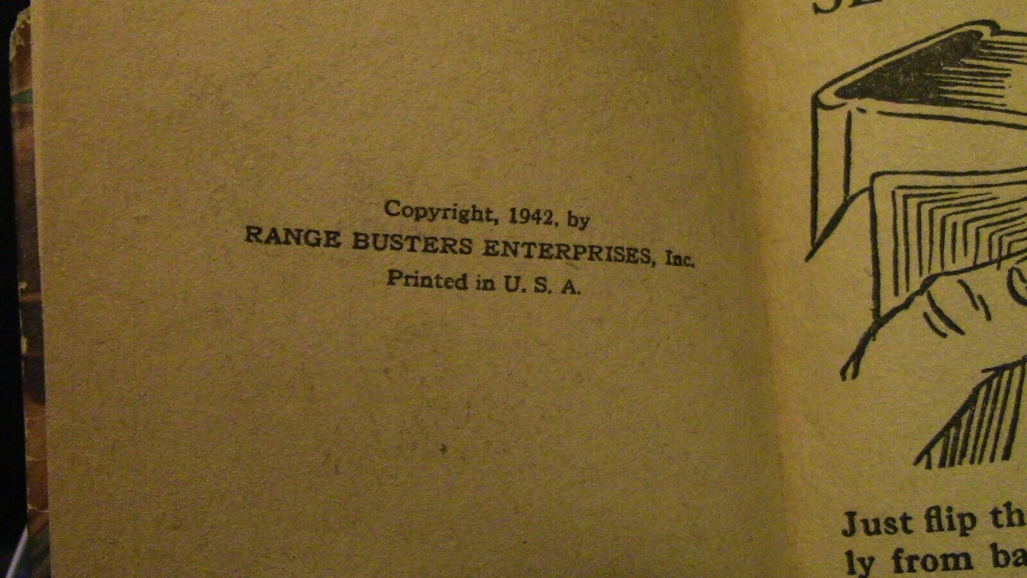 The Range Busters in Saddle Mountain Roundup Little Book 1942 Printing