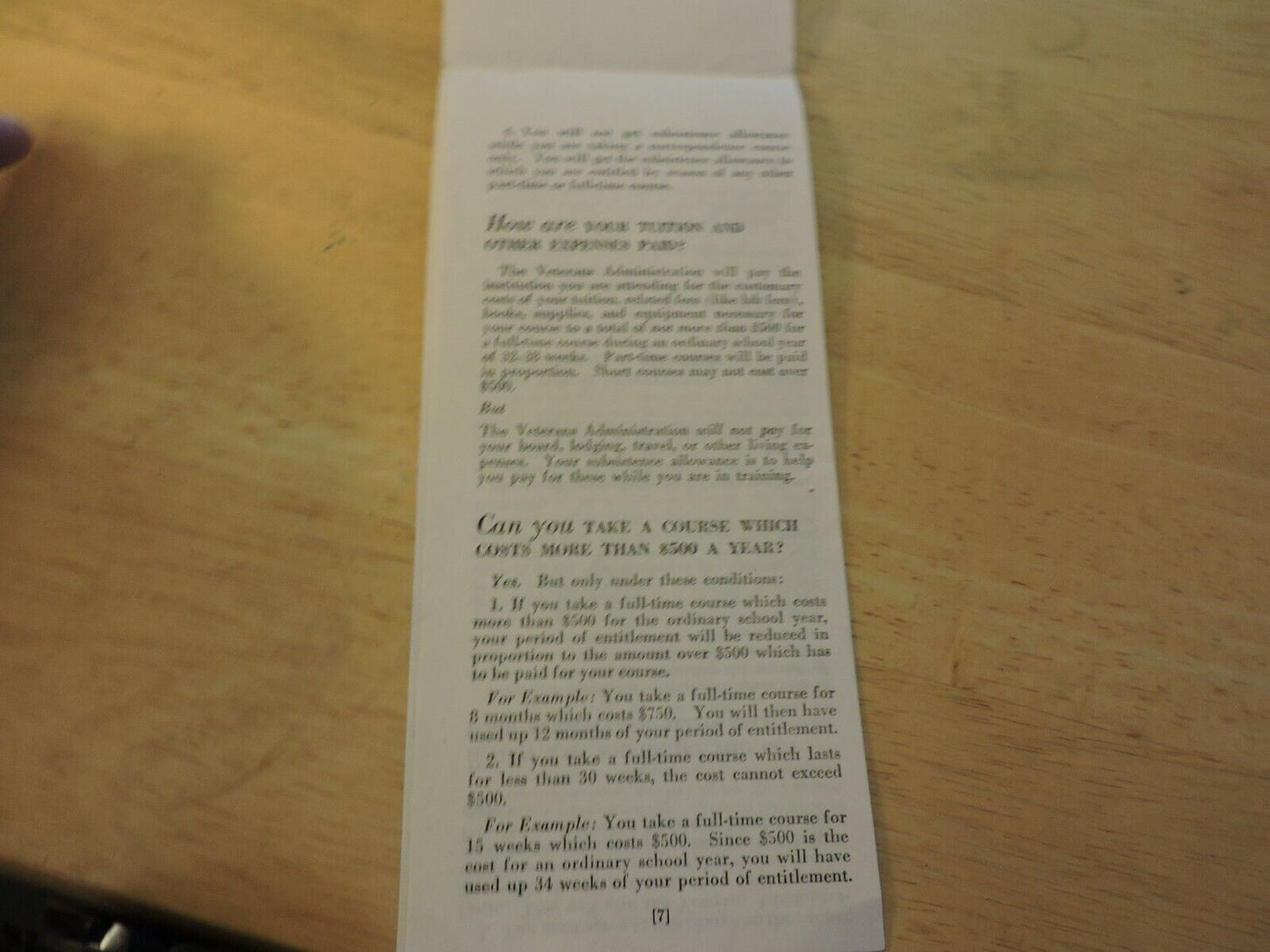 YOUR ANSWERS ABOUT EDUCATION AND TRAINING:  REVISED JUNE 1, 1948, VETERANS ADMIN