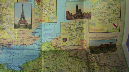 The National Geographic Magazine Map of France 1971