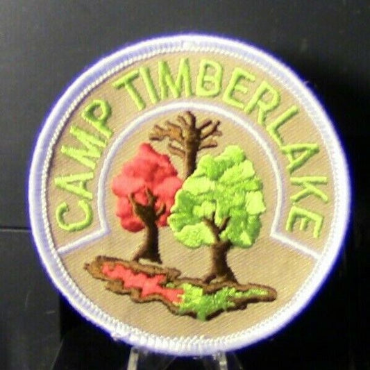 Girl Scout Round "Camp Timberlake" Patch