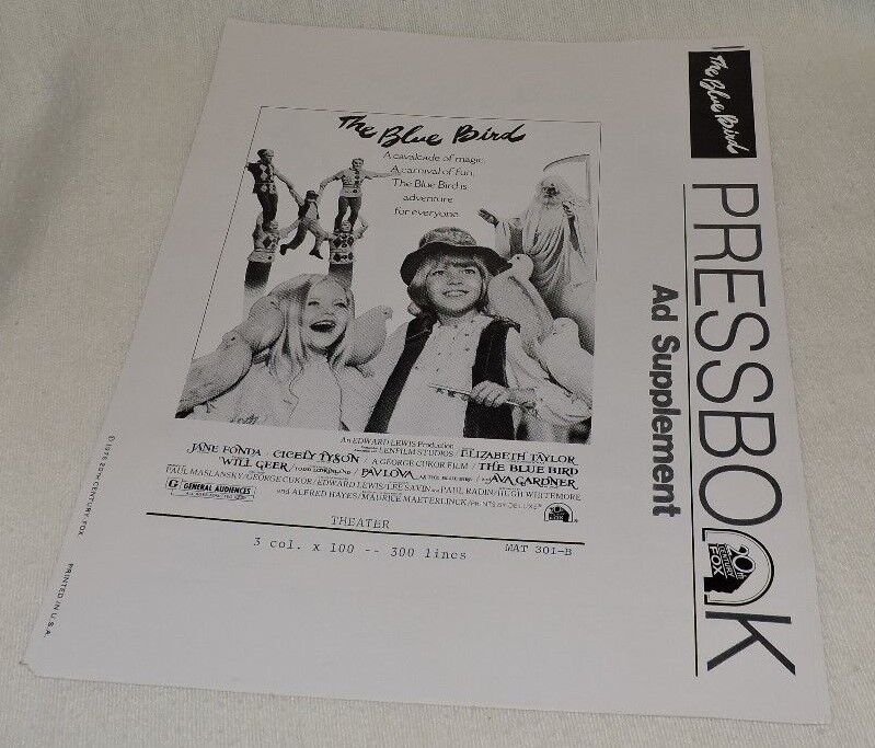 "The Blue Birds" Pressbook-Jane Fonda/Cicely Tyson/Will Geer