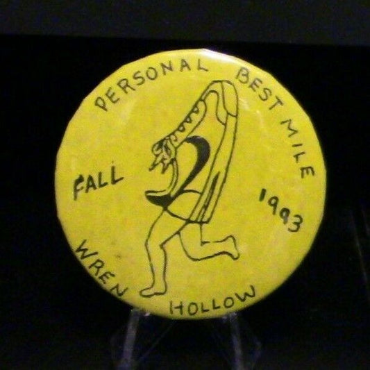 BSA/Cub Scouts: Wren Hollow Personal Best (Mile Run) 1994, Custom Pinback Button