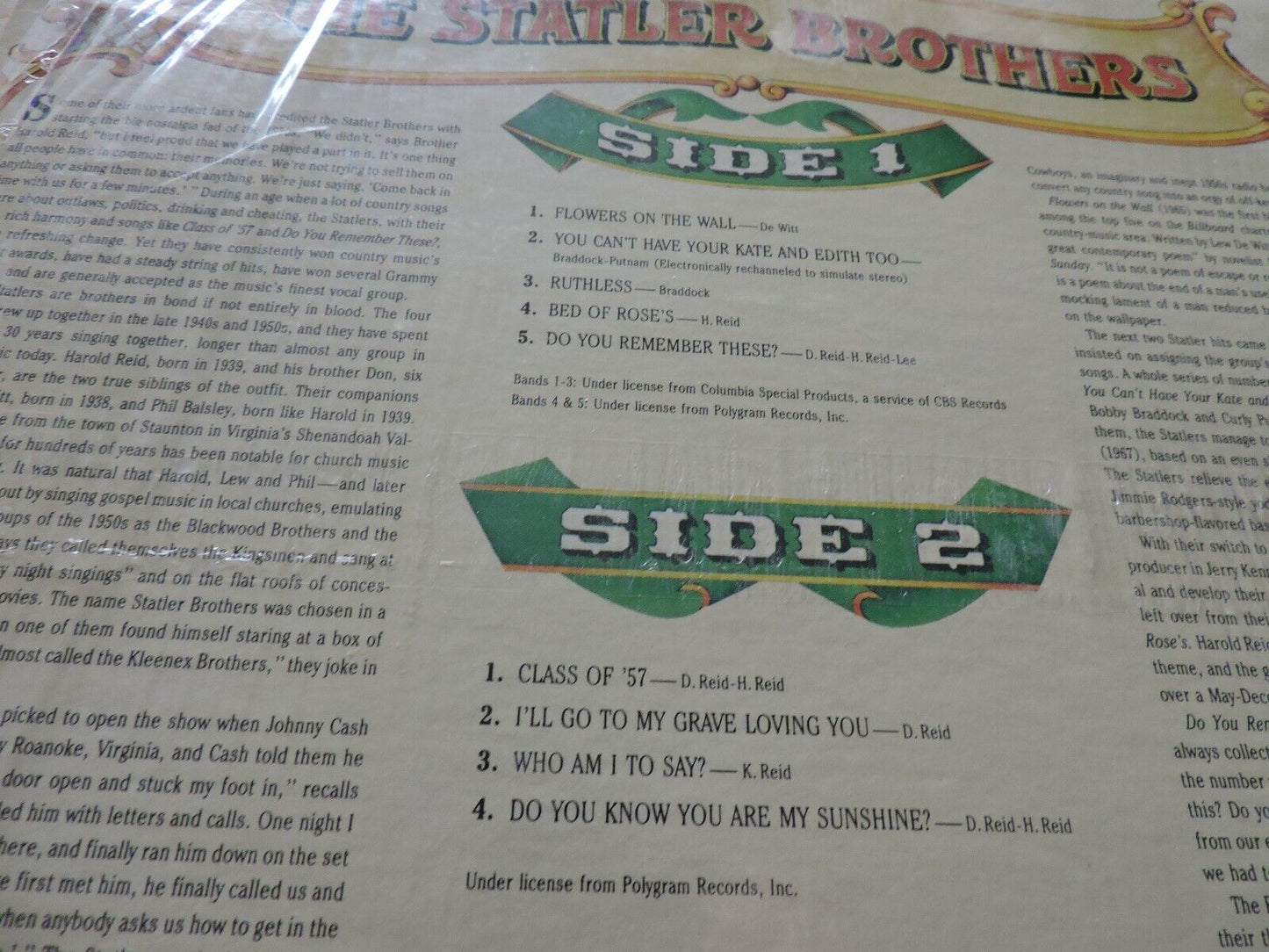 THE STATLER BROTHERS---COUNTRY MUSIC--TIME LIFE