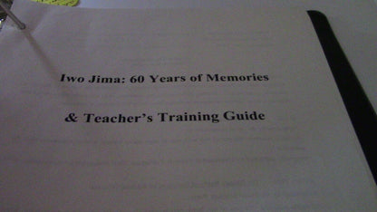 Iwo Jima 50 year of Memories Teachers Training Guide
