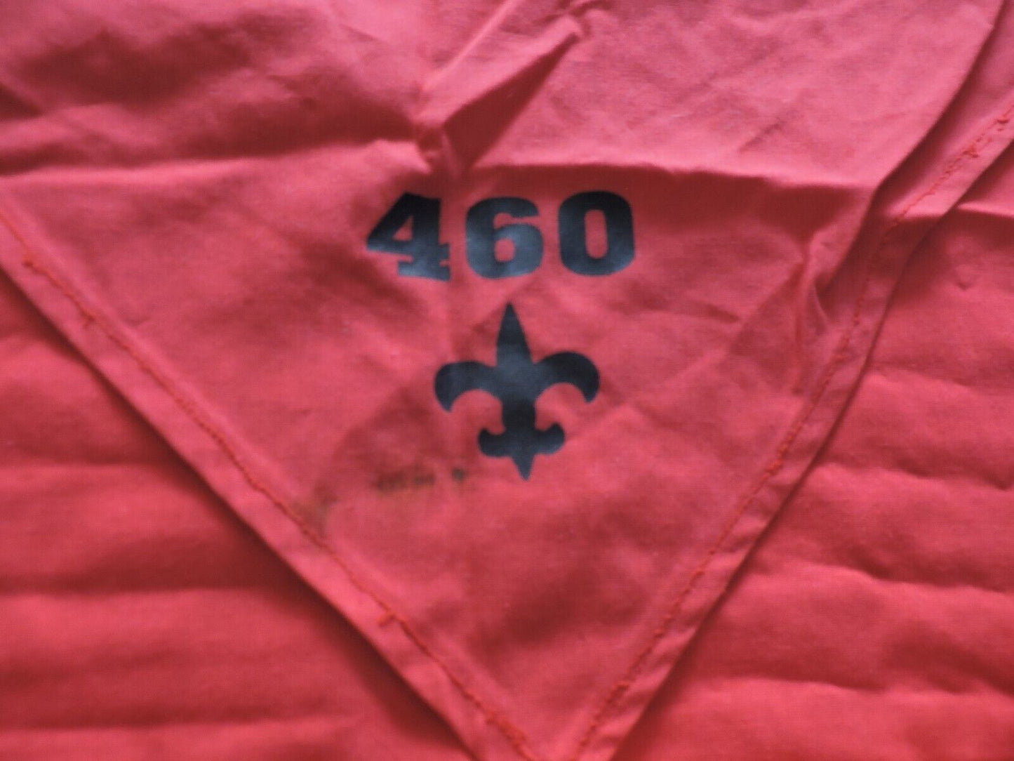 OFFICIAL BSA: RED SCOUT NECKERCHIEF "TROOP 460"