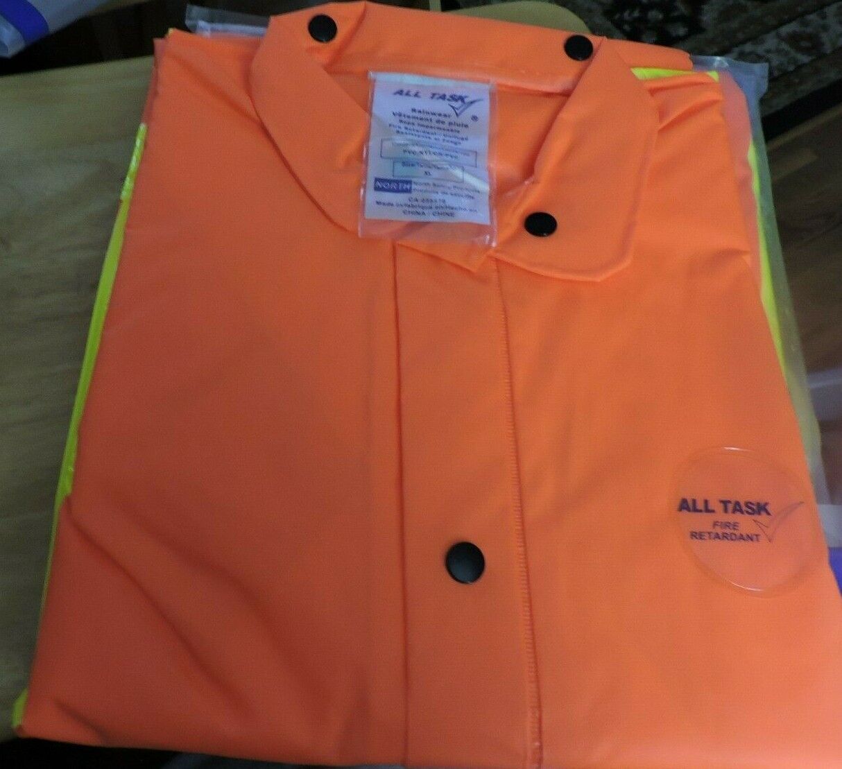NORTH RAINWEAR (FIRE RETARDANT) SIZE XL NEW IN PACKAGE ( NO PANTS)