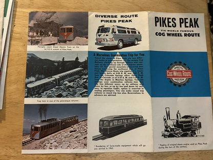 PIKES PEAK VIA WORLD FAMOUS COG WHEEL ROUTE