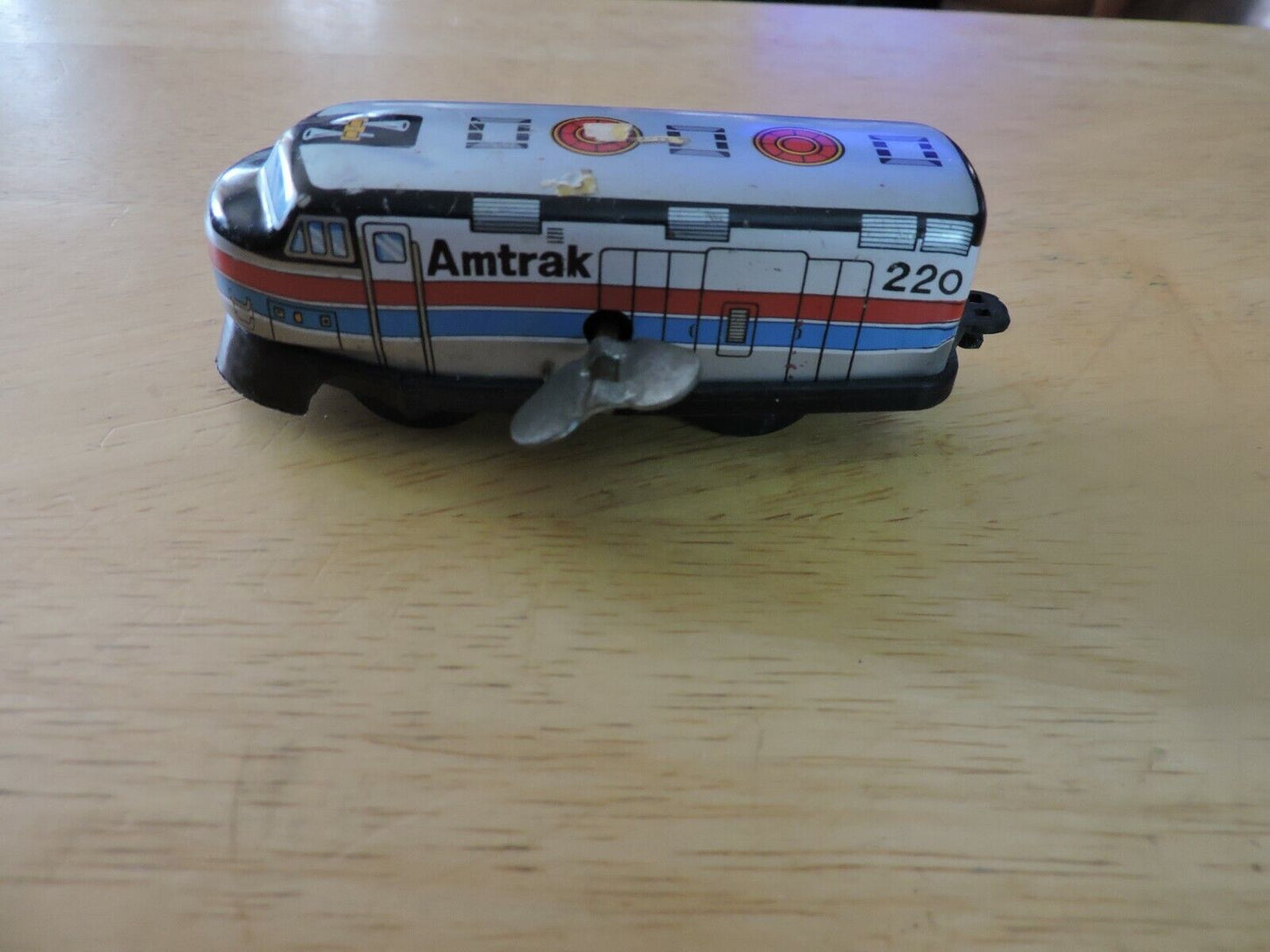 AMTRAK TIN WIND UP TOY 4X1.5 INCHES ( NON-WORKING) VINTAGE