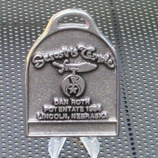 Shriners: Sestostris Temple, Lincoln NE., Dan Roth Potentate Necklace Pendant
