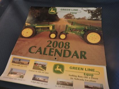 ADVERTISING 2008 GREEN LINE EQUIP CALENDAR