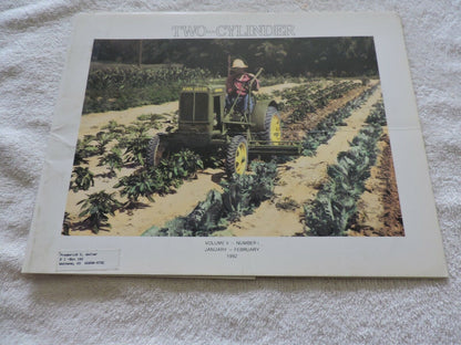 Two Cylinder Volume 5 Number 1 1992  JOHN DEERE