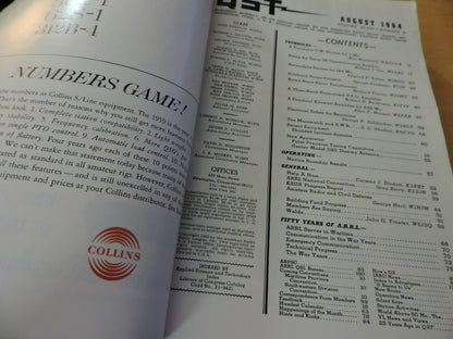 QST AMATEUR RADIO MAGAZINE  AUGUST 1964  50TH ANNIVERSARY
