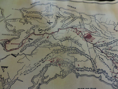 MAP OF THE ALASKAN GOLD FIELDS OF 1897-SOUVENIR OF ALSKA