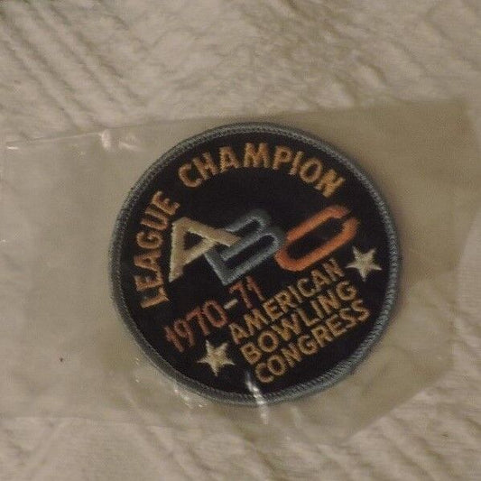American Bowling Congress League Champion 1970-71 Patch