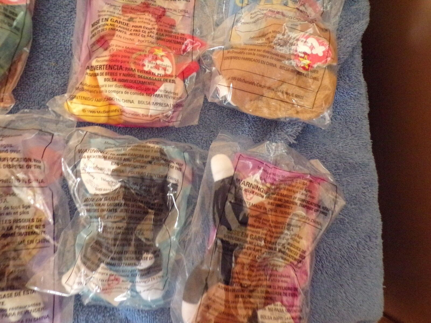 McDonald's Toy BEANIE Collectables: 1999 #'s 1-12