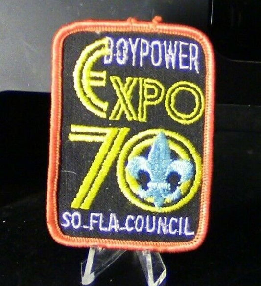 BSA: South Florida Council Boypower Expo 1970 Patch