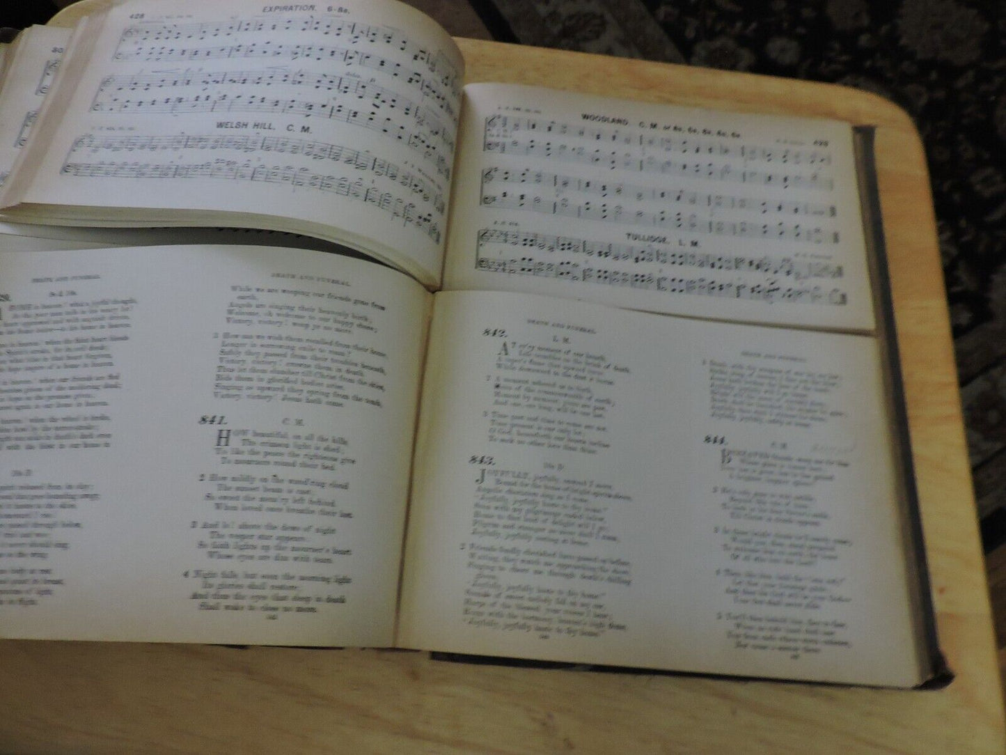 SAINTS HARMONY: A COLLECTION OF HYMNS AND SPIRITUAL SONGS  1889