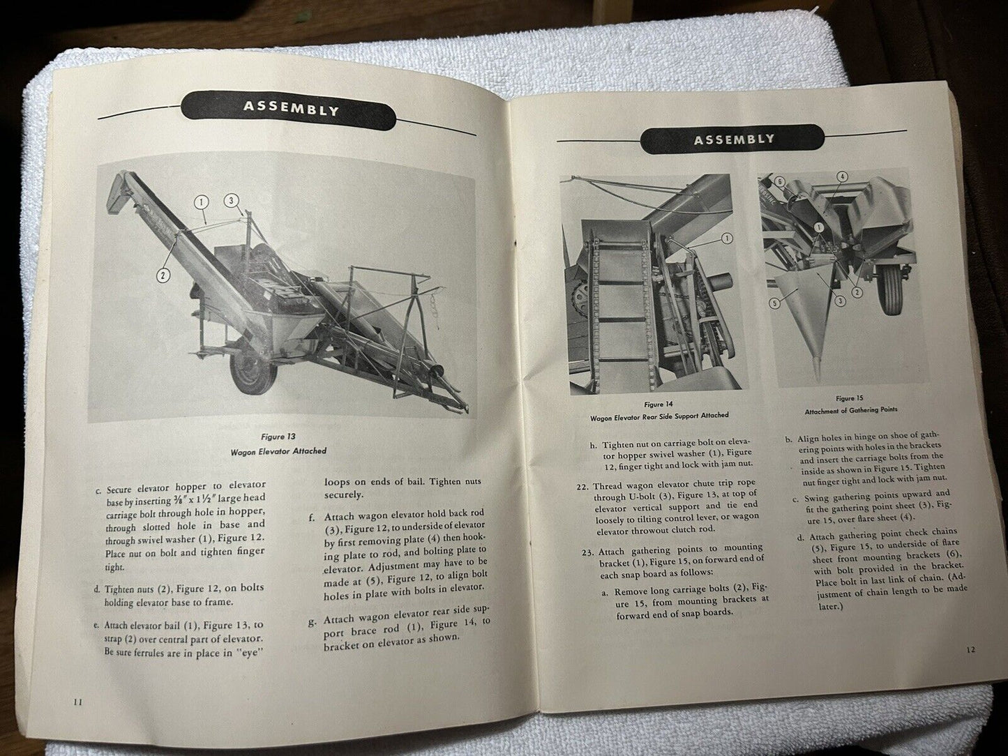 VTG Original 1948 Dearborn-Wood Bros. Corn Picker model 16-4 Instructions