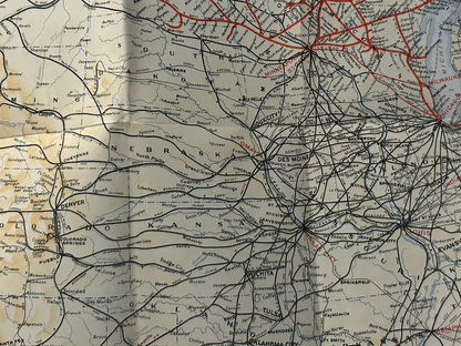 VINTAGE CANADIAN PACIFIC LINES MAP  WHERE TO GO IN CANADA  (NO DATE FOUND)