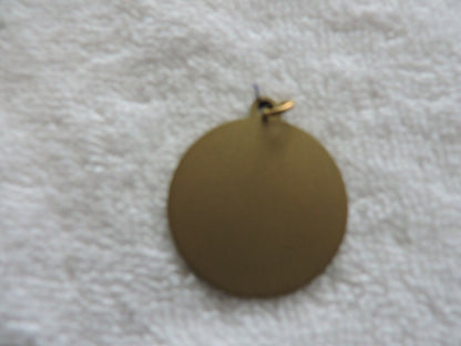 SWIMMING/DIVING  MEDAL  GOLD COLORED, 1.25 INCH ROUND