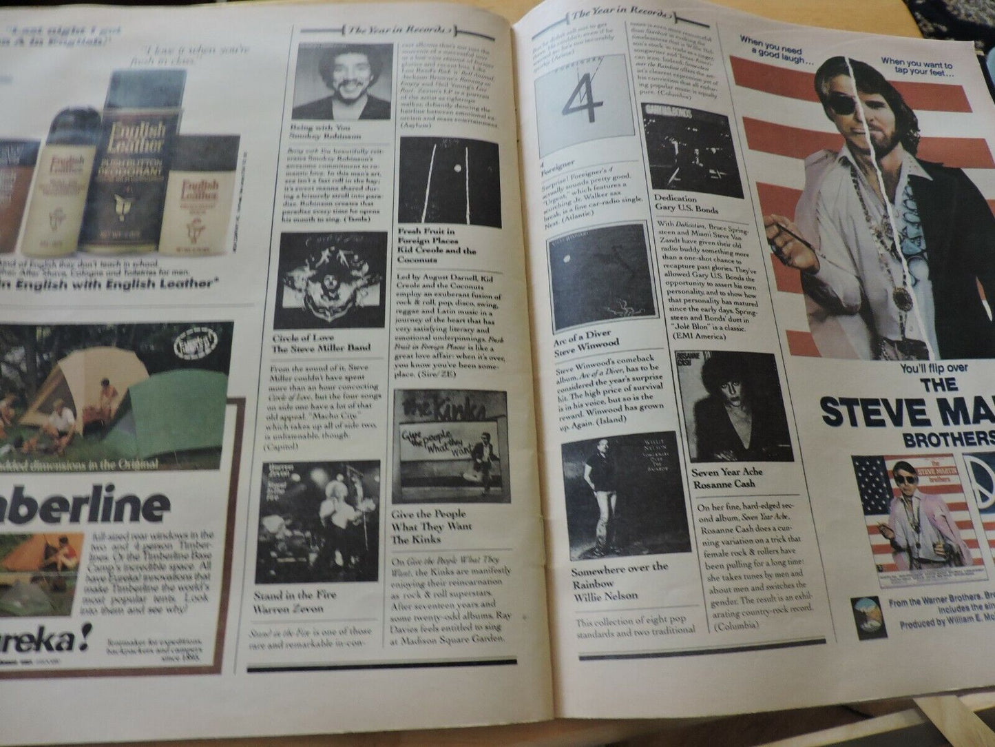 ROLLING STONE MAGAZINE: 1981 YEARBOOK: PIECES OF AMERICA, HISTORY OF MUSIC AND F