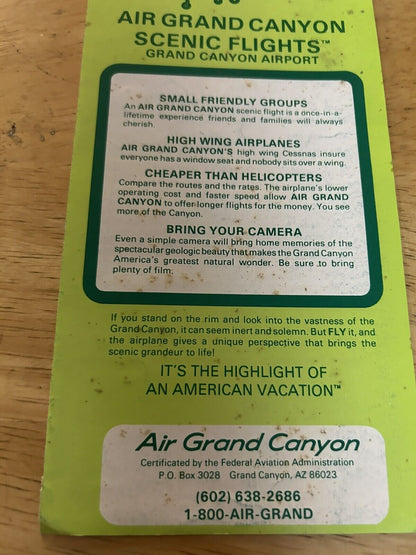 GRAND CANYON AS THE EAGLE SEES IT!  AIR GRAND CANYOU SCENIC FLIGHTS