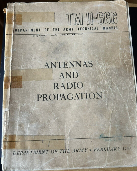 Antennas and Radio Propagation, Army Tech Manual, Feb 1953