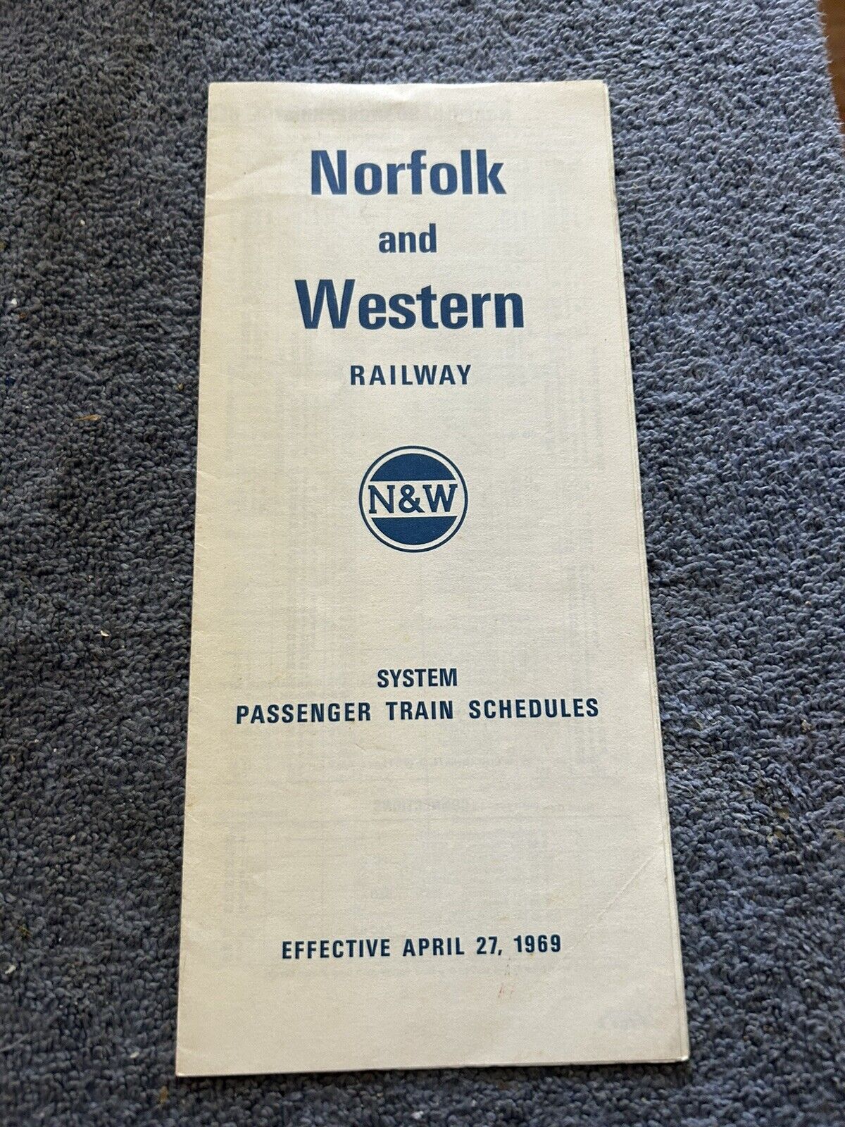 RAILROAD TIMETABLE: NORFOLK AND WESTERN RAILWAY APRIL 27, 1969