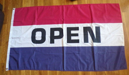 3x5 Ft Business OPEN Flag 3 x 5 Foot Yard Banner 3'x5' Advertising Sign Flags
