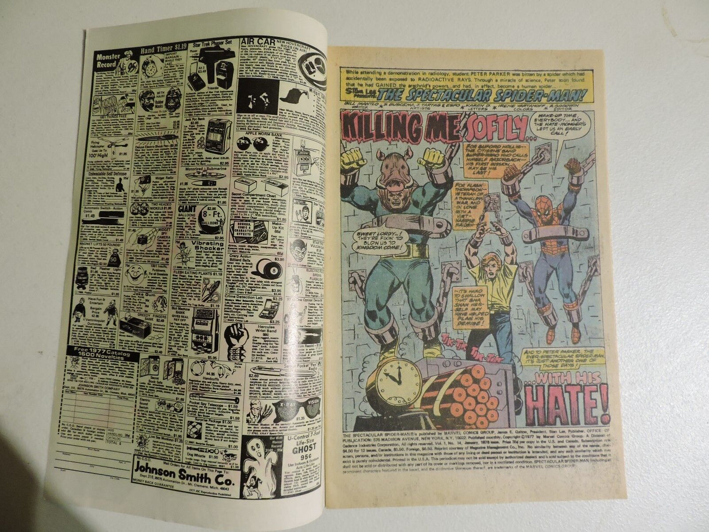 Spectacular Spider-Man Peter Parker Comic  Jan 1978