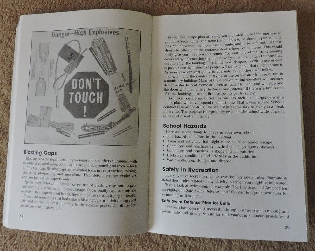 BSA-Merit Badge Series "Safety" 1992 Edition of the 1986 Printing