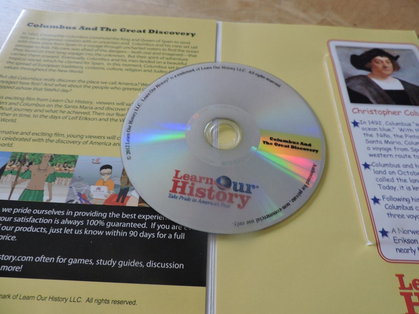 LEARN OUR HISTORY:  COLUMBUS AND THE GREAT DISCOVERY DVD 2013-2016