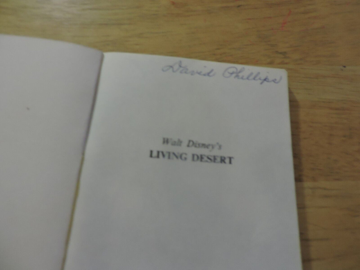 WALT S DISNEY: LIVING DESERT--A GOLDEN BOOK 1969