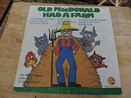 Old MacDonald Had a Farm Record The Merry Players with Music & Sound Effects1980