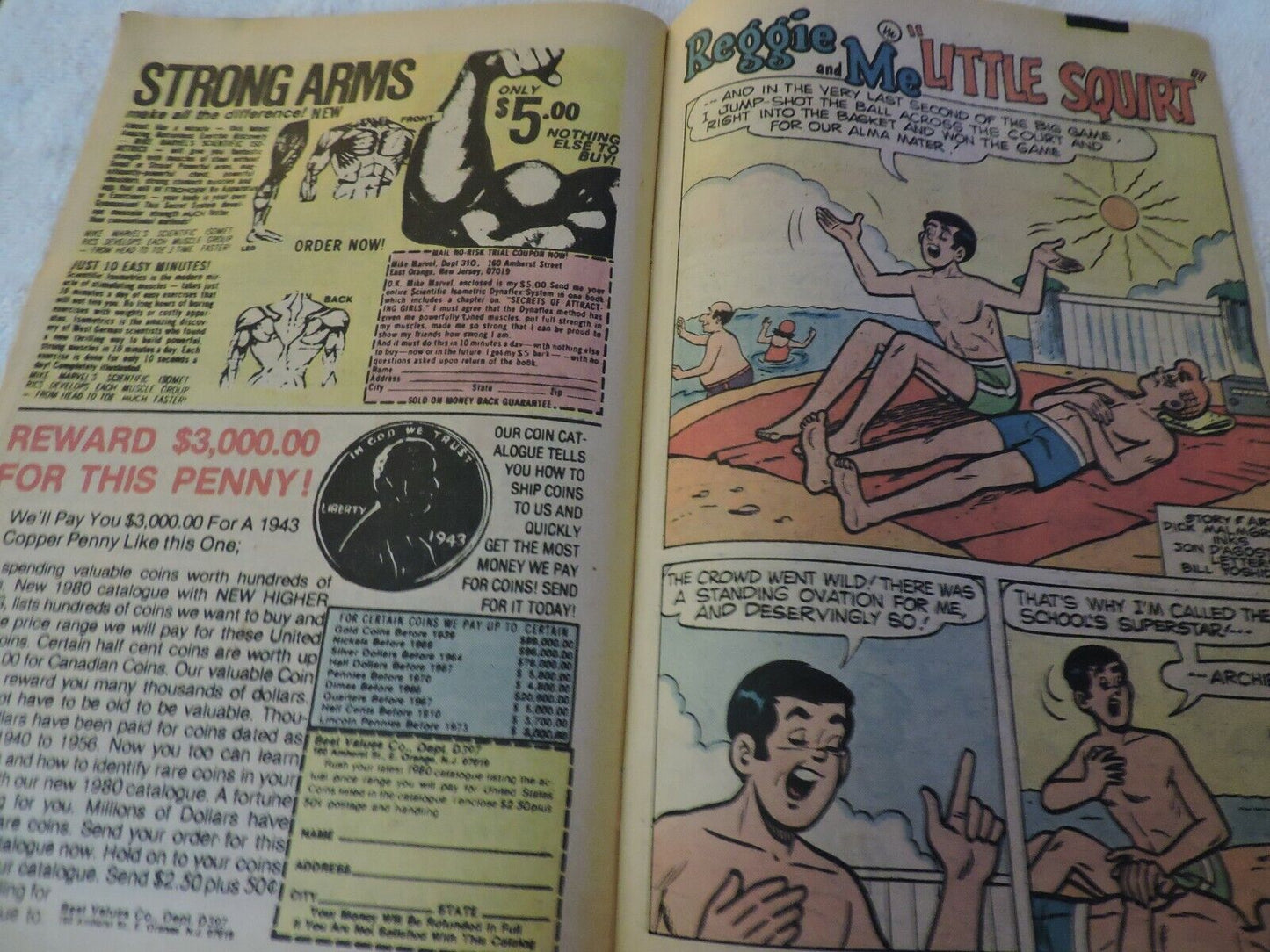 ARCHIE COMICS GROUP  REGGIE AND ME #126 SEPTEMBER 1980 UNGRADED